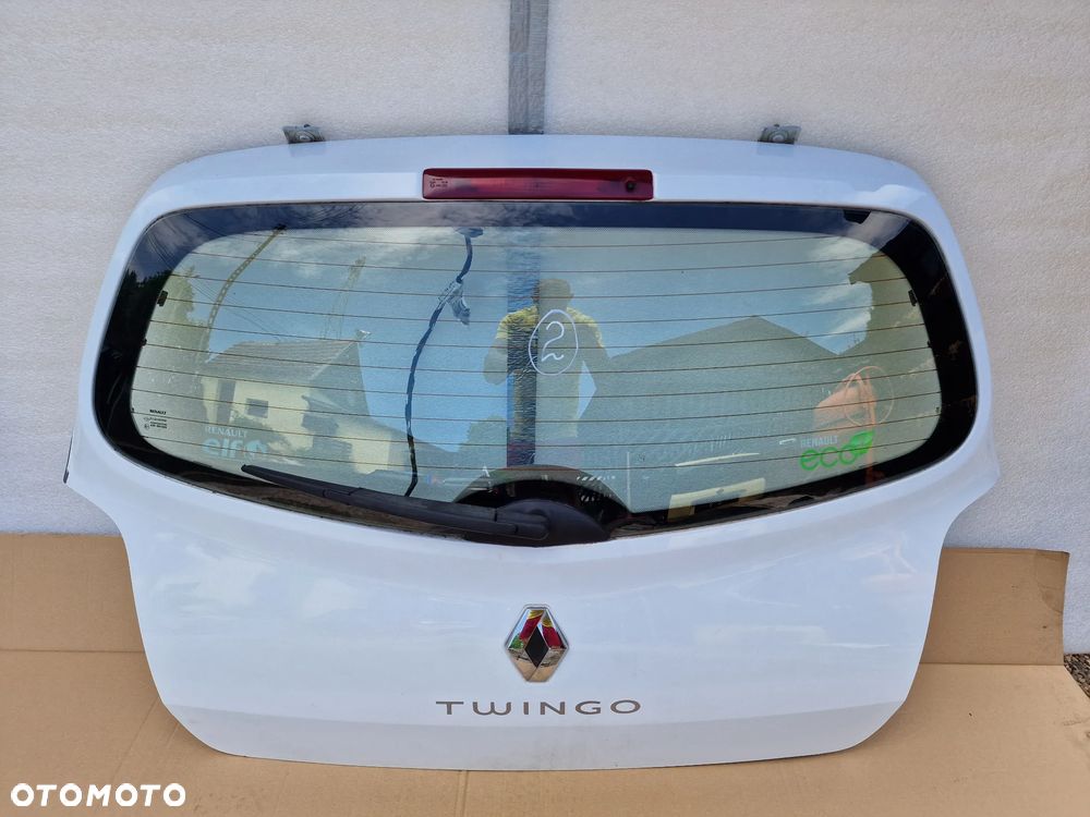 RENAULT TWINGO II 07-12 KLAPA TYLNA TYLNIA TYŁ KOMPLETNA BIAŁA , NR AUKCJI KL2 - 1