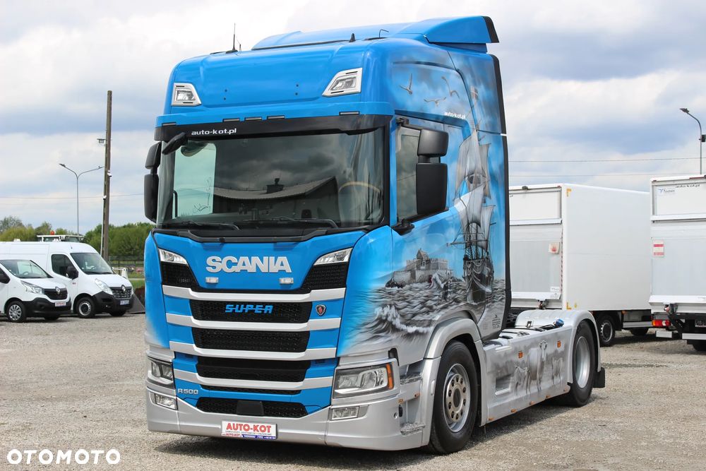 Scania R500 /AEROGRAF /LED /STANDARD/ PRZÓD + TYŁ PODUSZKI /RETARDER /**SERWIS**/ SUPER STAN/