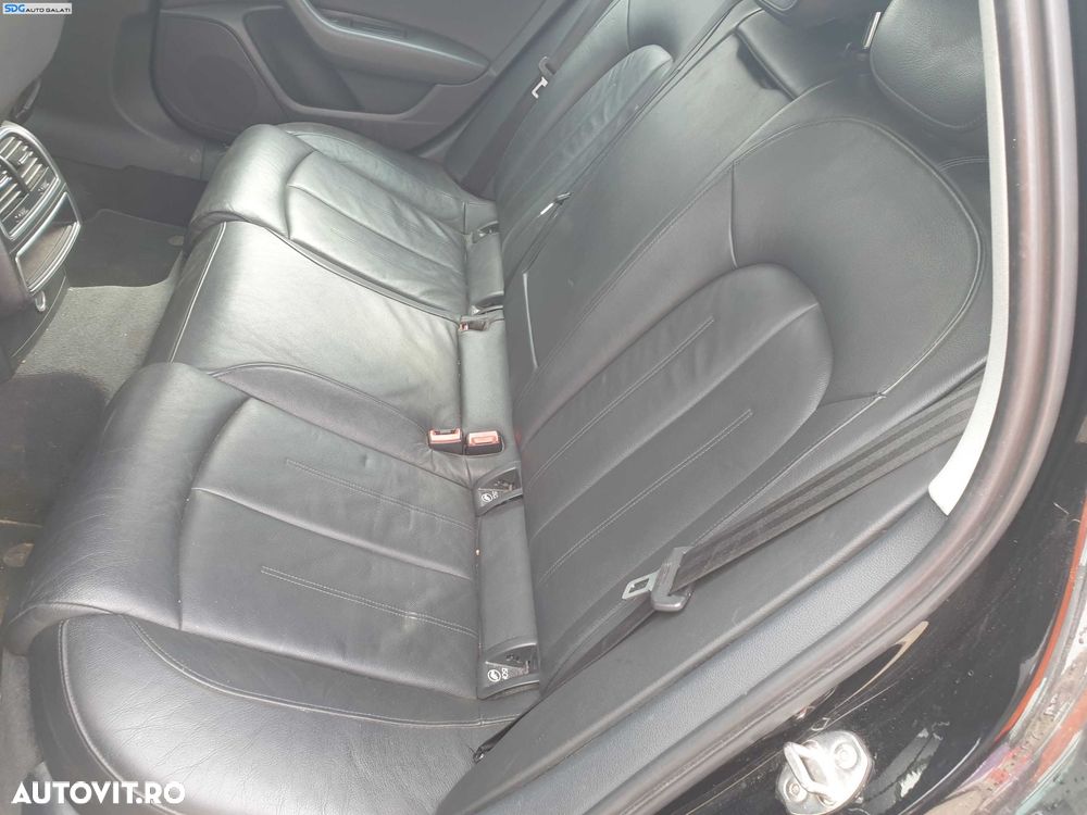 Interior Piele Scaune Stanga Dreapta Fata Fara Incalzire si Bancheta Spate cu Spatar Rabatabil Audi A6 C7 Break Avant NFL Non Facelift 2011 - 2014 [K5437] [K5438] [K5439] [K5440] - 6