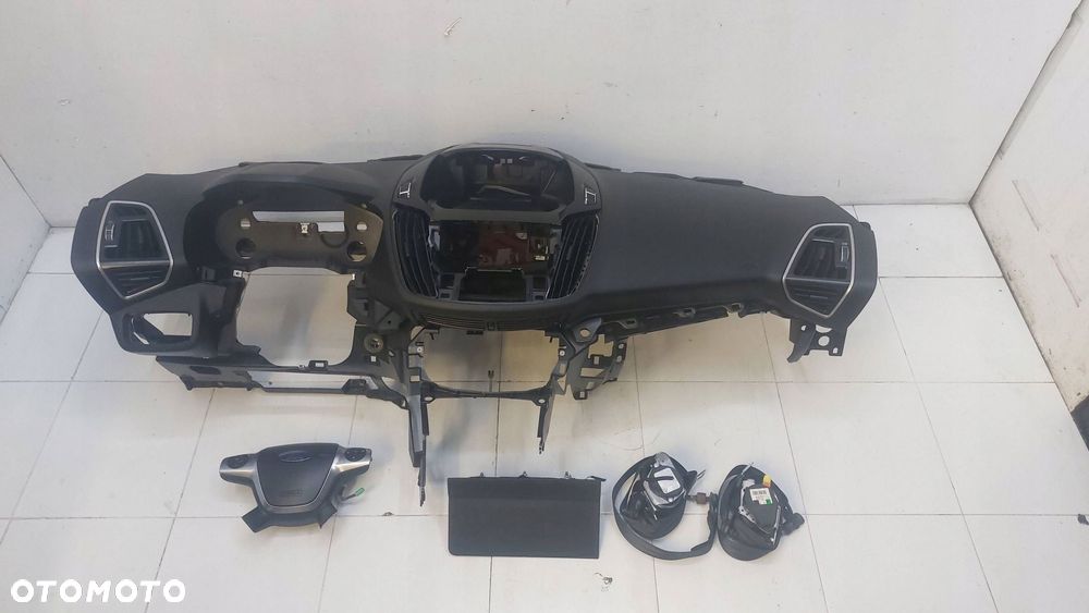 ford kuga mk2 13r> deska konsola poduszki airbag pasy komplet oryginał - 1