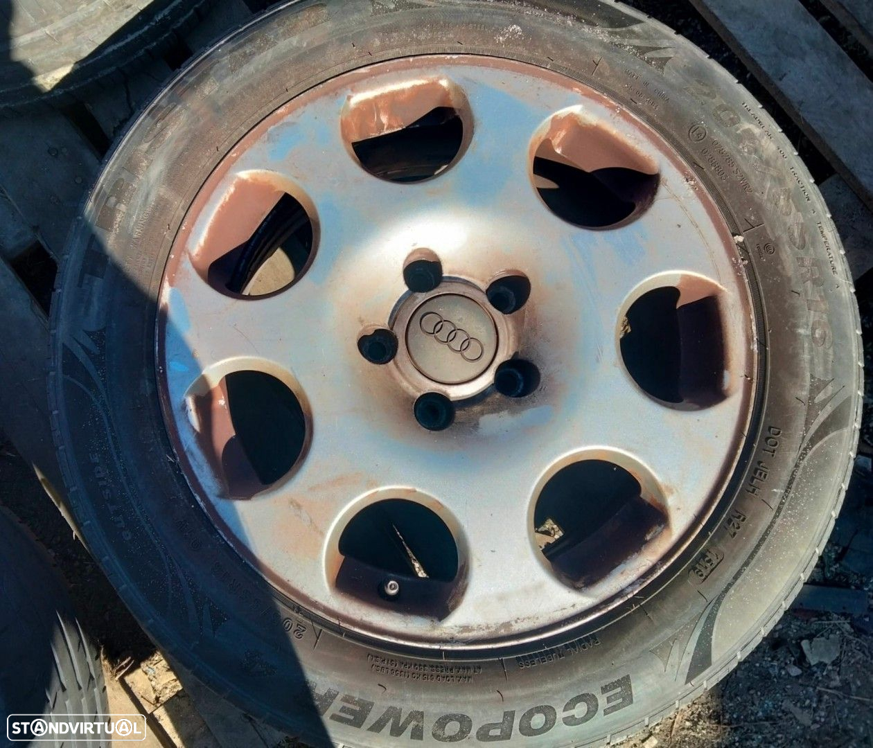 Jantes Audi R16 com pneus 205/55 furação 5x112 - 2
