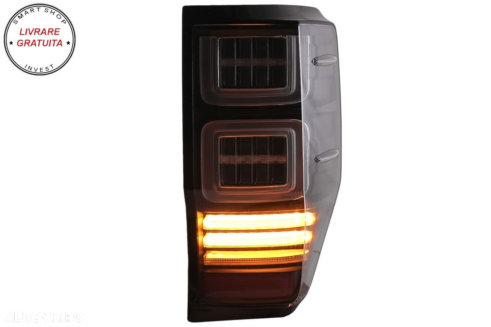 Stopuri LED Ford Ranger (2012-2018) Geam Clar cu Semnal Dinamic- livrare gratuita - 9