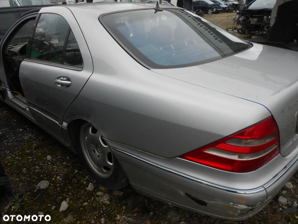MERCEDES S KLASA S400 V8 CDI W220 KOD LAKIERU 744 SREBNY BRYLANTOWY SILNIK SKRZYNIA AUTOMATYCZNA PNEUMATYKA ZAWIESZENIE MASKA KLAPA LAMPY ZDERZAK - 6