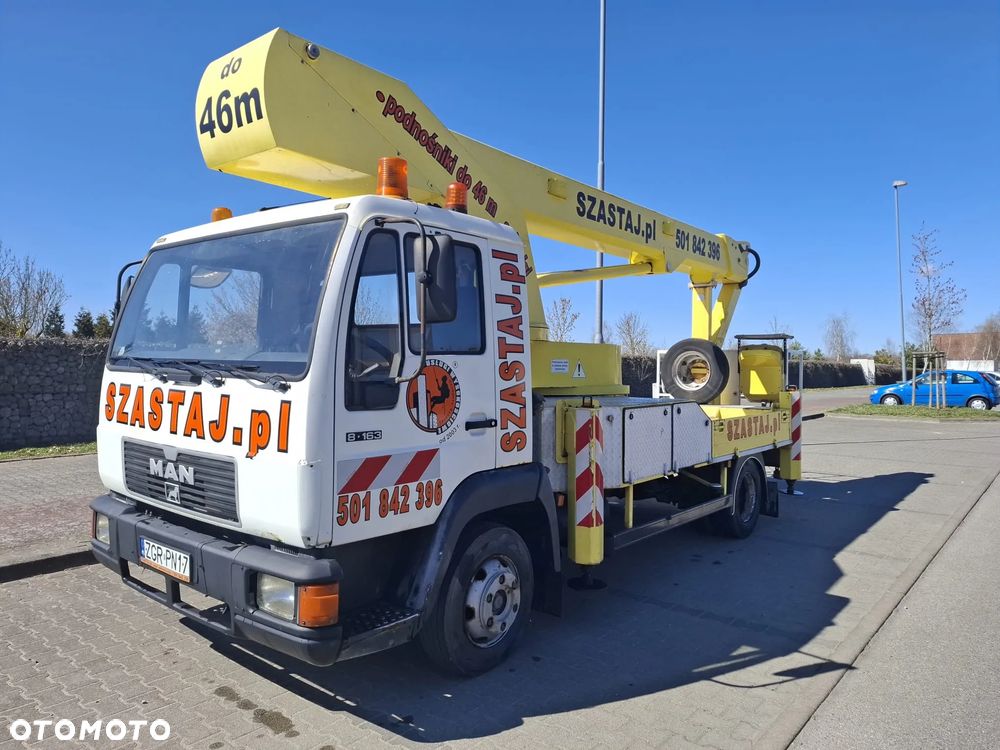 MAN Podnośnik Koszowy Bison TKA 26 - 26 Metrów w Górę 18 m bok Pilot - 3