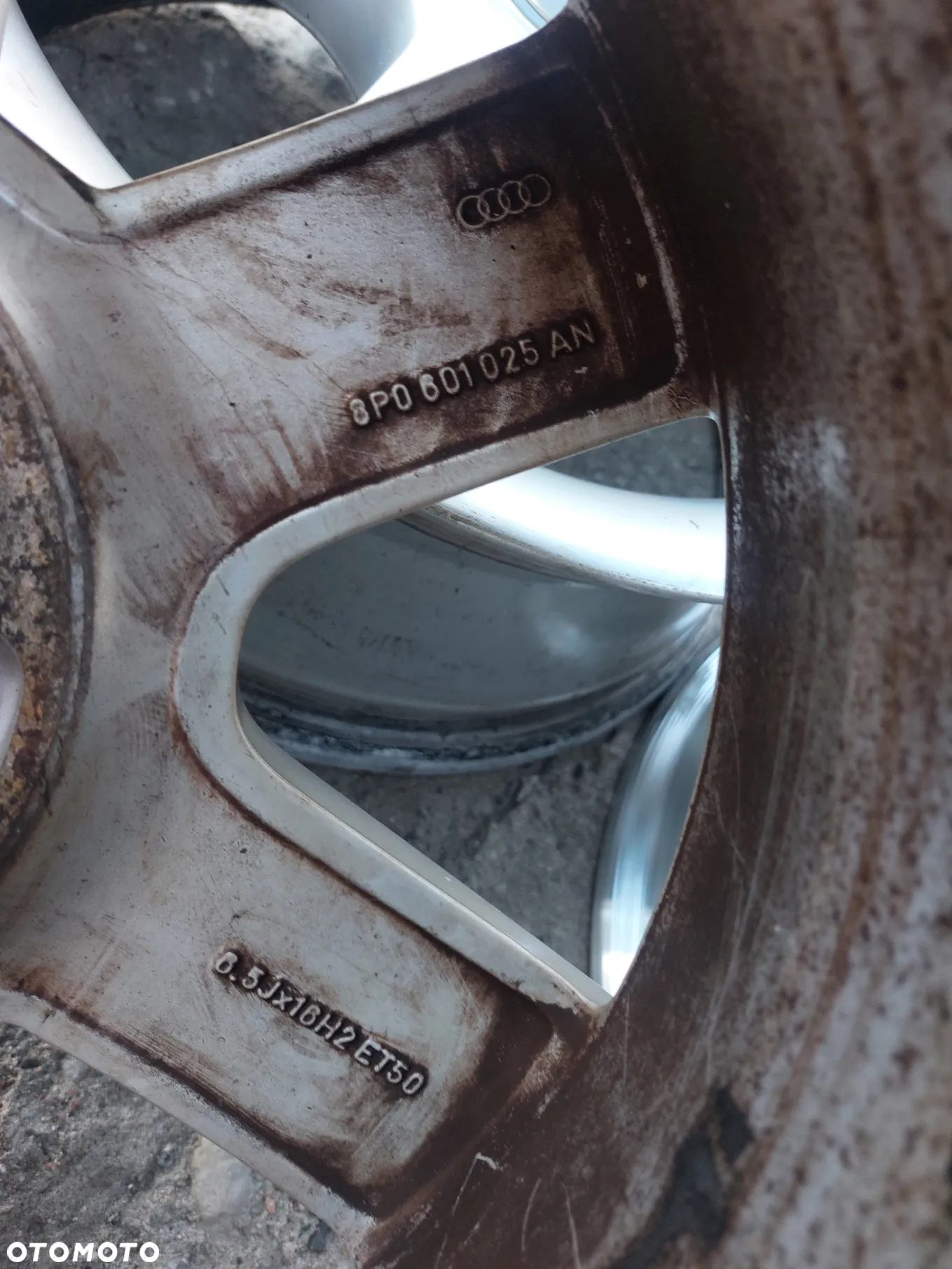 AUDI A3 8P FELGI ALUMINIOWE R16 6.5J ET50 5X112 ORYGINAŁ PROSTE - 6