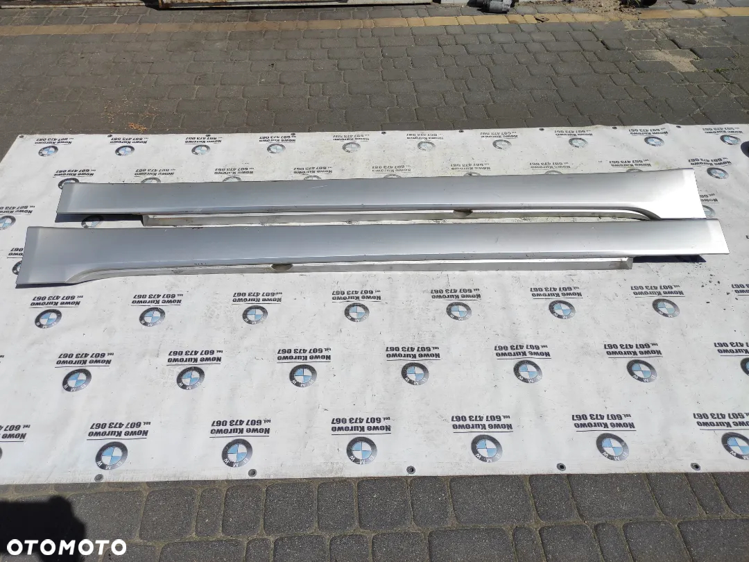 BMW E60 E61 LCI Lifting Listwa progowa nakładka lewa prawa Titansilber - 5