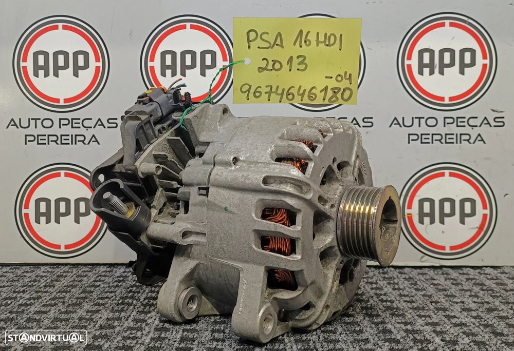 Alternadores PSA 1.6 HDI 2012 a 2017, start&stop, referências, 9674646180, 9807970180. - 2