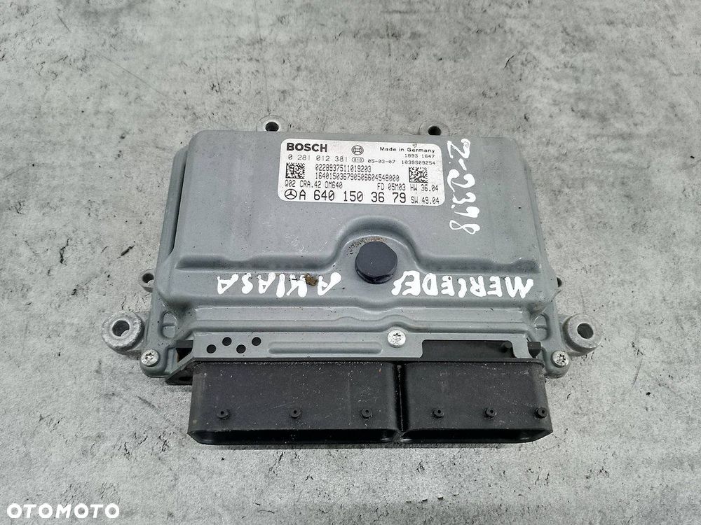 KOMPUTER, STEROWNIK MERCEDES KLASA A W169 A6401503679 0281012381 BOSCH 2.0 - 1