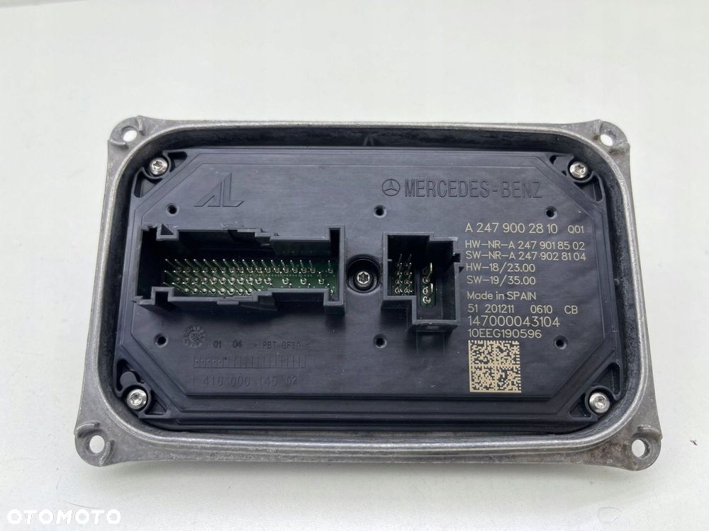 MERCEDES W247 MODUŁ PRZETWORNICA LAMPY LED A2479002810 - 1