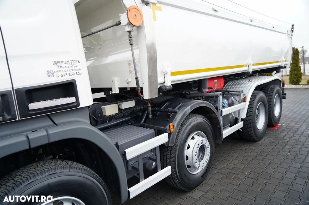 Scania P 410 / 8x4 / BASCULATOR 2 LATERAL / HIDRODOXIE LATERALĂ / BORDMATIC / OPTICRUISE / ANVELOPE 100% / EURO 6 - 16