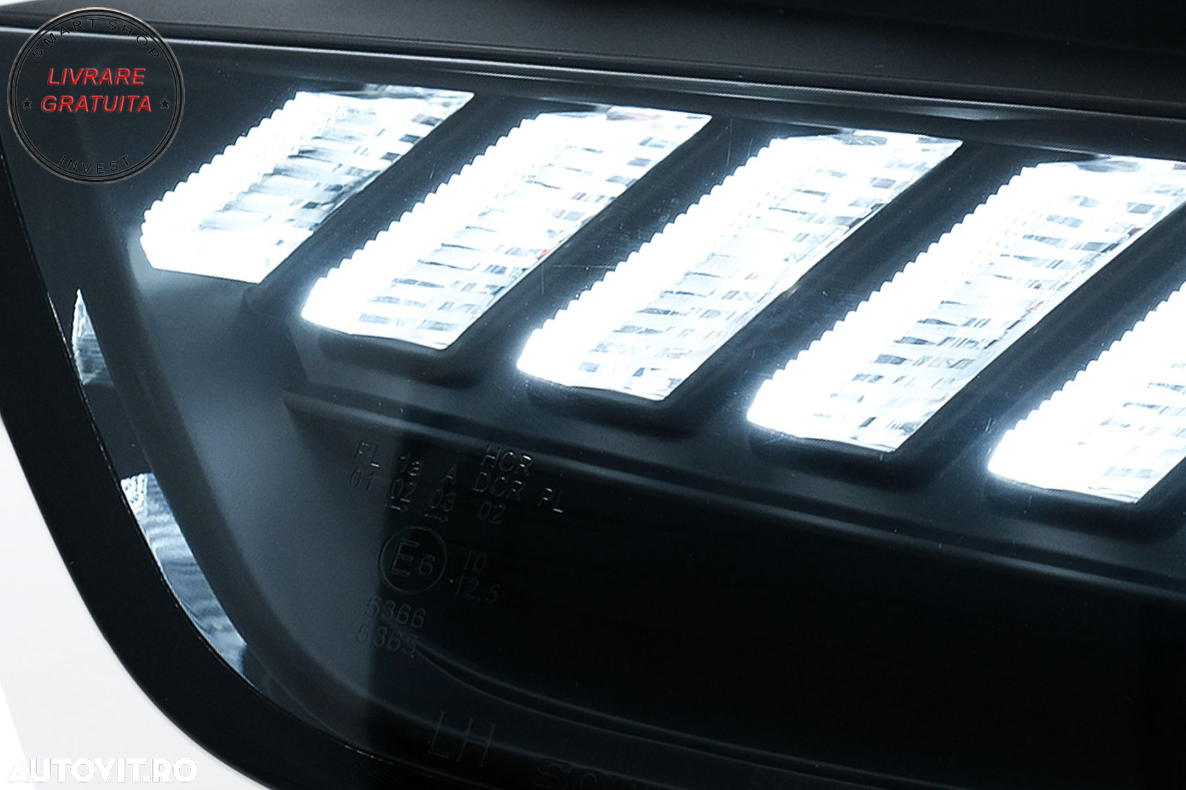 Faruri LED DRL Audi A4 B8.5 Facelift (2012-2015) Negru Semnal Dinamic- livrare gratuita - 4