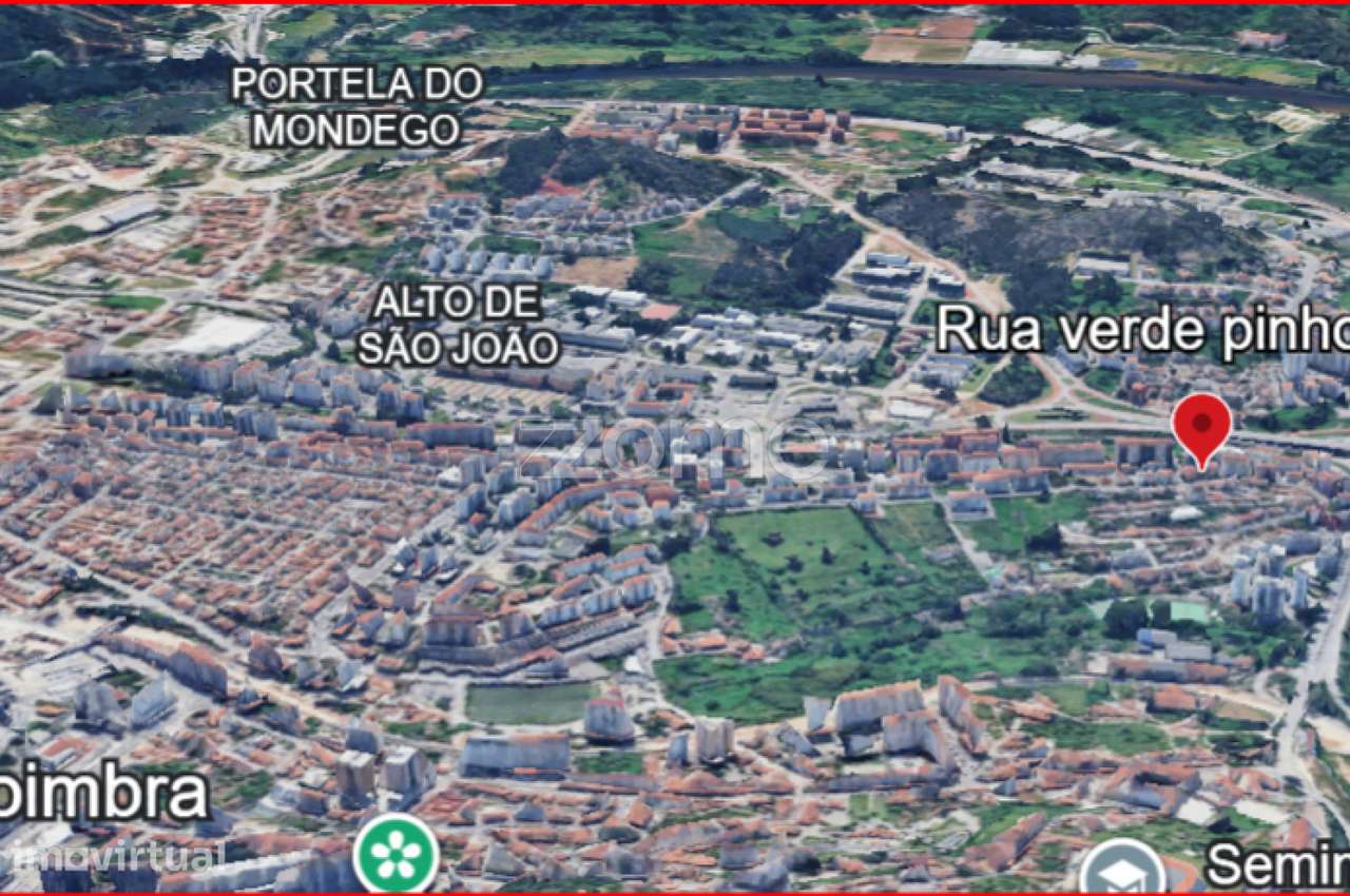 Arrenda-se T2 espaçoso com terraço, varandas e vista sobre Coimbra - Grande imagem: 2/22