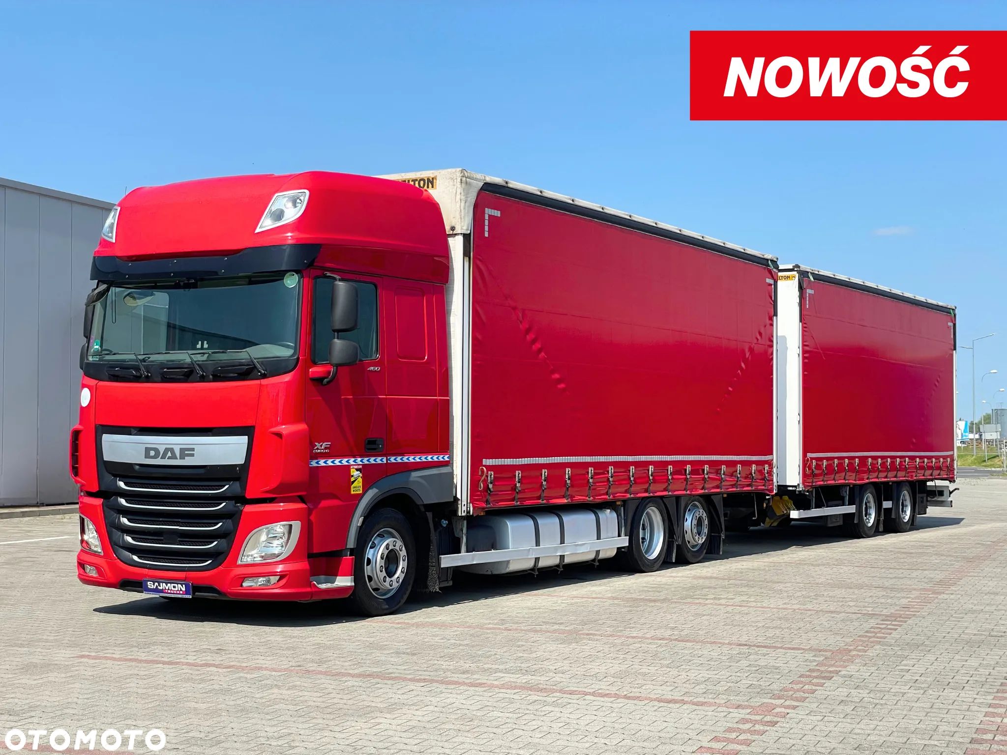 DAF XF 460 / ZESTAW TANDEM 120 M3 / PRZEJAZDOWY / 7,75 M + 7,75 M / SALON PL - 1