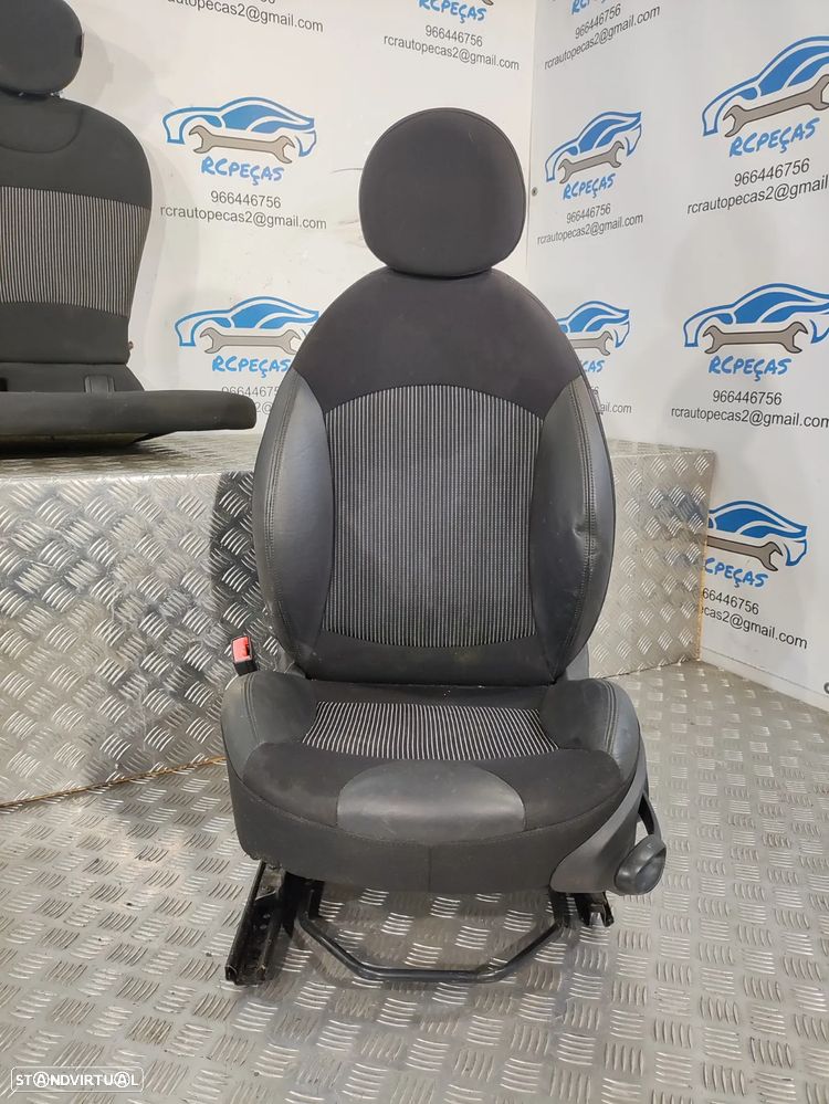 BANCO BANCOS ORIGINAIS MINI COOPER R55 CLUBMAN PELE TECIDO AIRBAG - 7