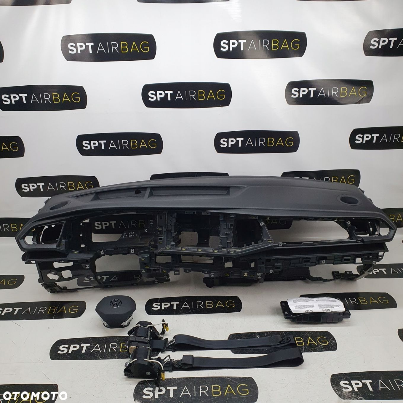 VW T6.1 DESKA ROZDZIELCZA KONSOLA KOKPIT PULPIT PODUSZKI AIRBAG AIR BAG PASY KIT SET - 1