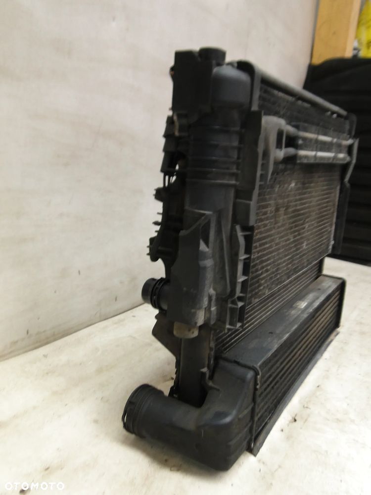 BMW X3 E83 CHŁODNICA WODY KLIMATYZACJI INTERCOOLER WENTYLATOR KOMPLET 3.0D EUROPA - 2