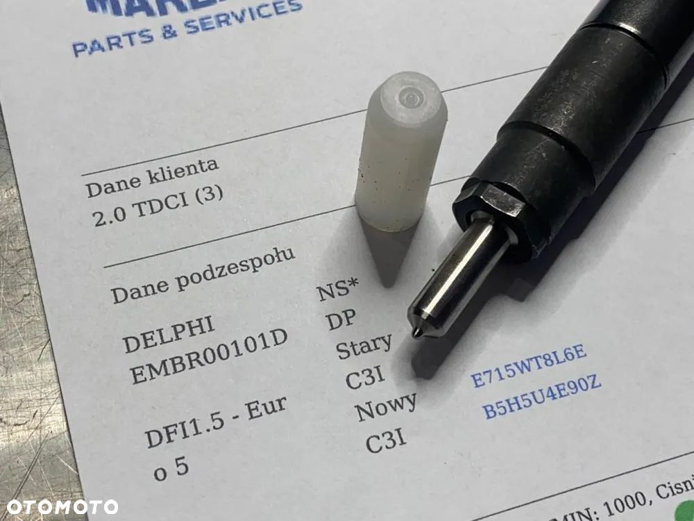 WTRYSKIWACZ TEST 2.0 TDCI EU5 EMBR00101D WTRYSK 9686191080 R00101D - 3