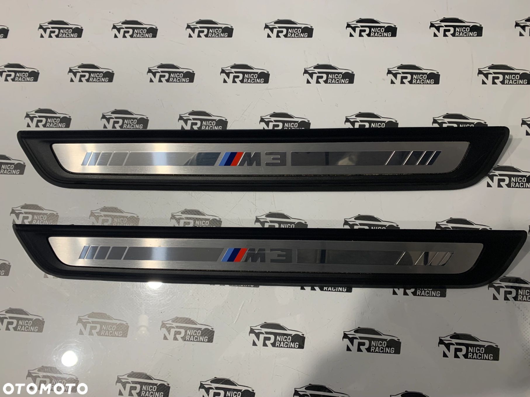 LISTWY NAKŁADKI PROGOWE PRZÓD KOMPLET BMW M3 G80 G81 8075021 - 1