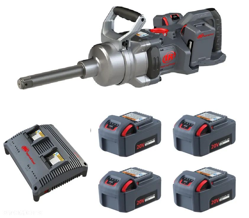 Klucz akumulatorowy Ingersoll Rand 1" W9691-K4-EU zestaw z 4 akumulatorami i ładowarką PROMOCJA!!! - 1