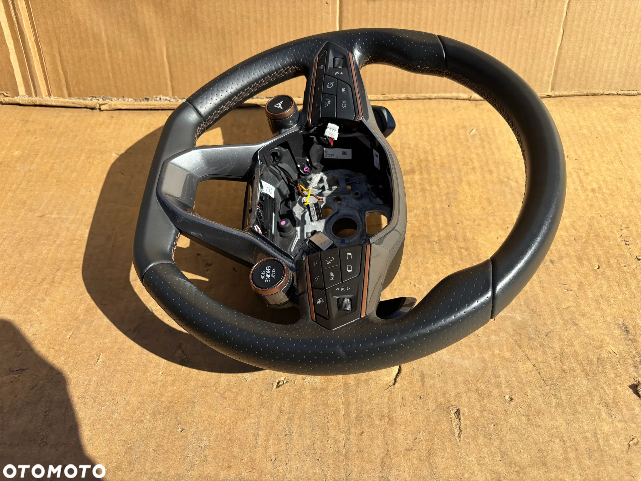 Seat Leon Cupra Formentowa Kierownica Wielofukncyjna Multi Funkcyjna Łopatki Sterowanie Grzana 5FA419091FK Oryginalna - 7