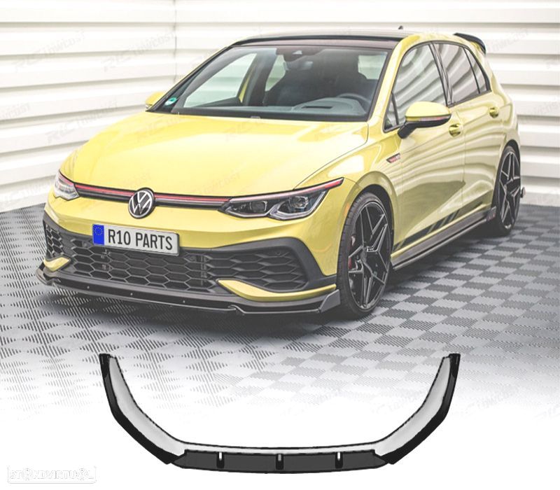 SPOILER LIP FRONTAL VOLKSWAGEN VW GOLF 8.5 24- PRETO BRILHANTE - 1