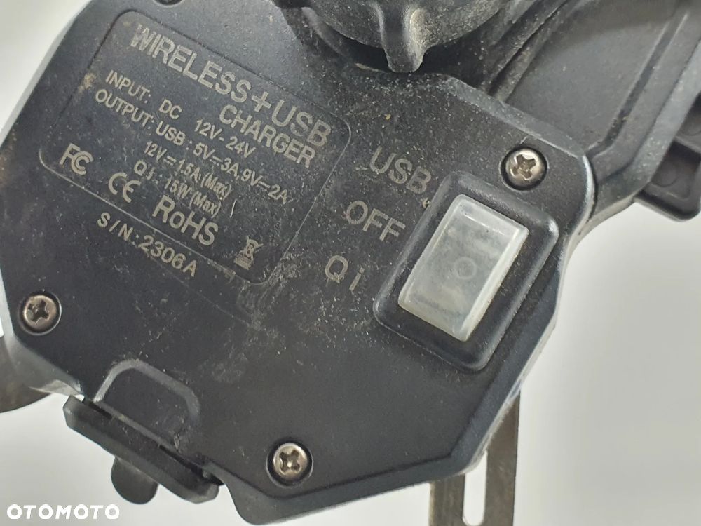 ŁADOWARKA BEZPRZEWODOWA MOTOCYKLOWA UCHWYT TELEFON DUCATI BMW YAMAHA HONDA SUZUKI KAWASAKI - 13
