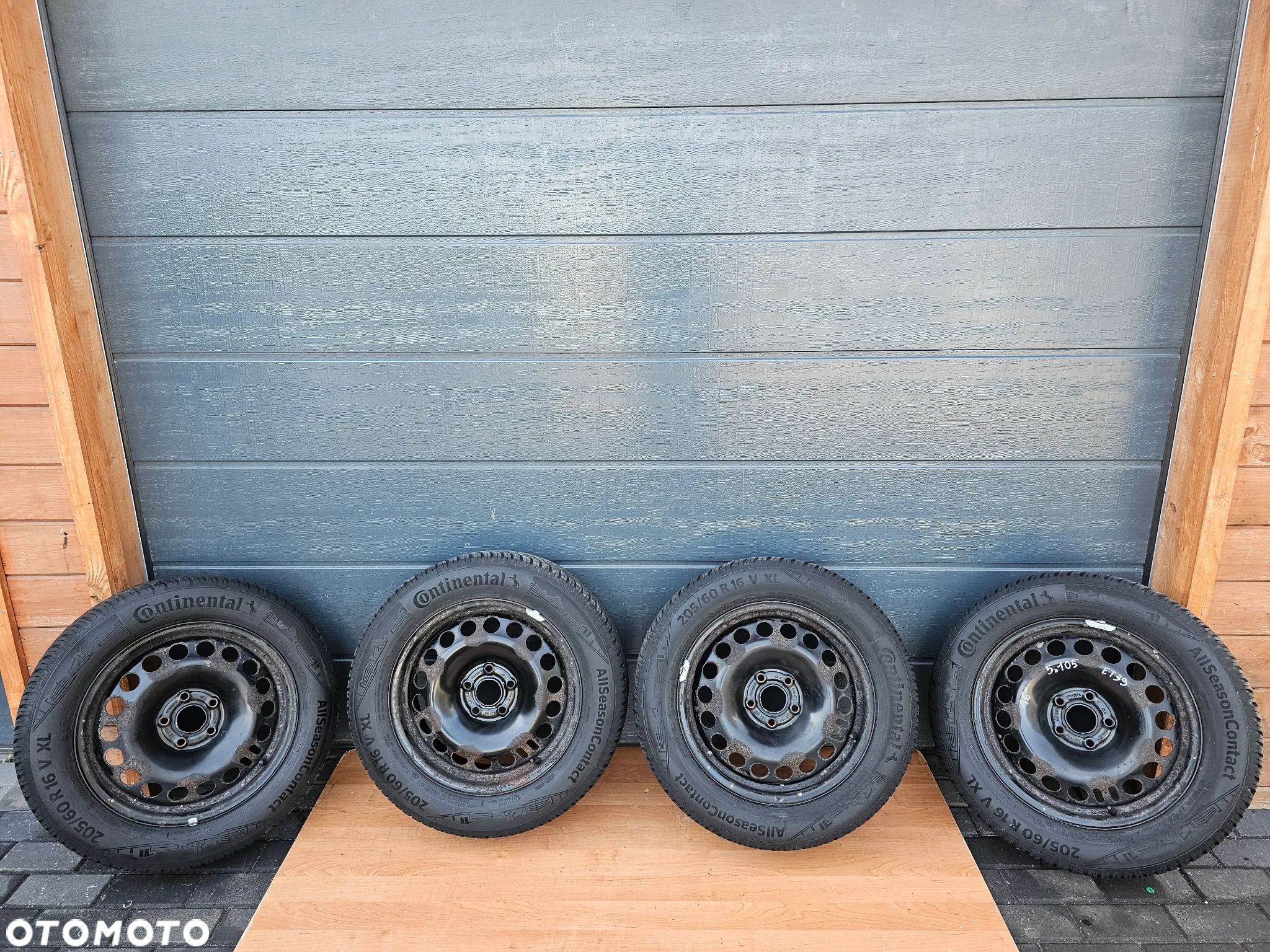 KOŁA FELGI STALOWE OPONY WIELOSEZONOWE 205/60 R 16 OPEL ASTRA J K MOKKA 5x105 ET39 - 1