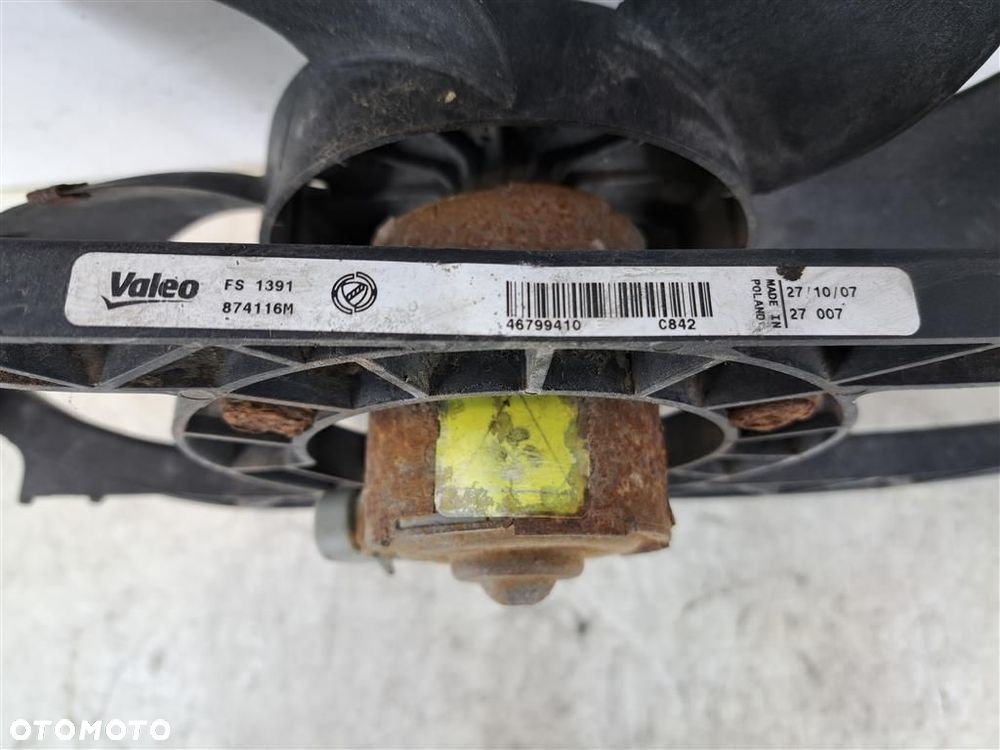 Chłodnica z wentylatorem Fiat Panda II 1.2 B 8V 2003-2013 ORYGINAŁ VALEO - 7