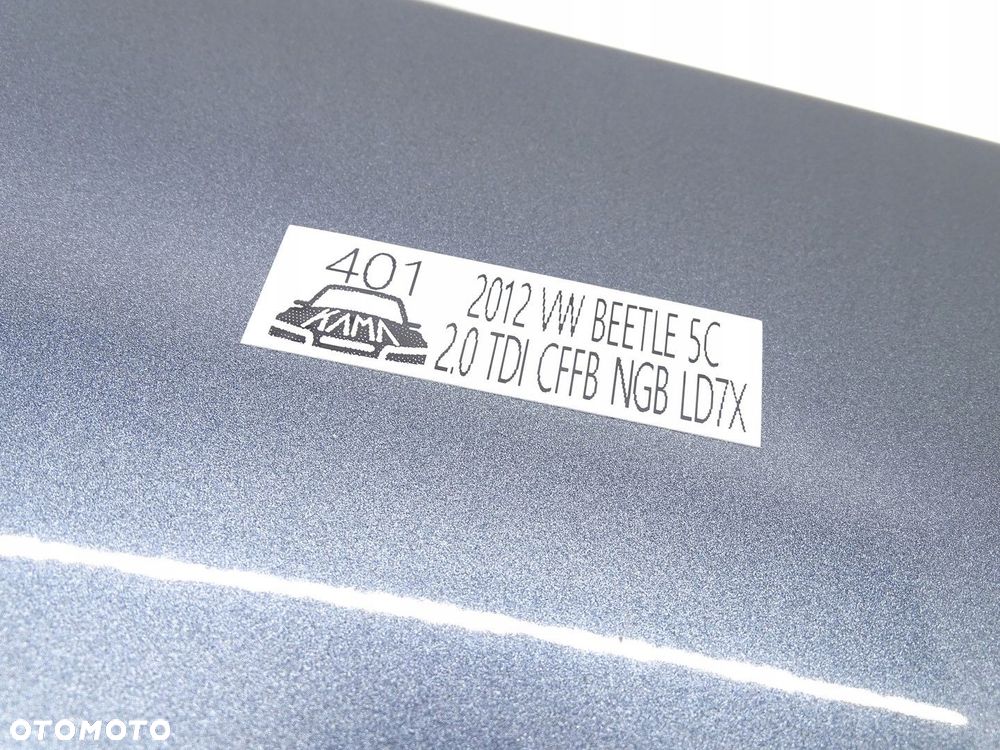 BŁOTNIK PRAWY PRZÓD PRZEDNI MAŁY VW BEETLE II 5C 11-19R SZARY LD7X - 7