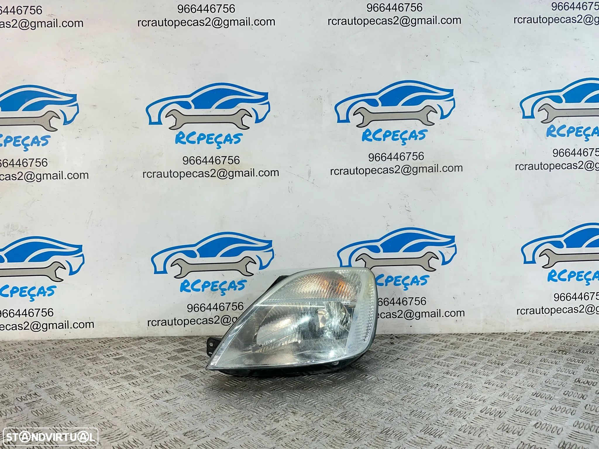 .Otica Farol Esquerda 2S6X-13W030-BH Original Halogénio Ford Fiesta MK5 5 2002 - 2008 - 1