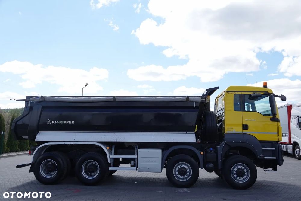 MAN TGS 41.460 / 8X8 / WYWROTKA TYLNOZSYPOWA / MANUAL / HARDOX / KH-KIPPER / 2017 ROK / - 15