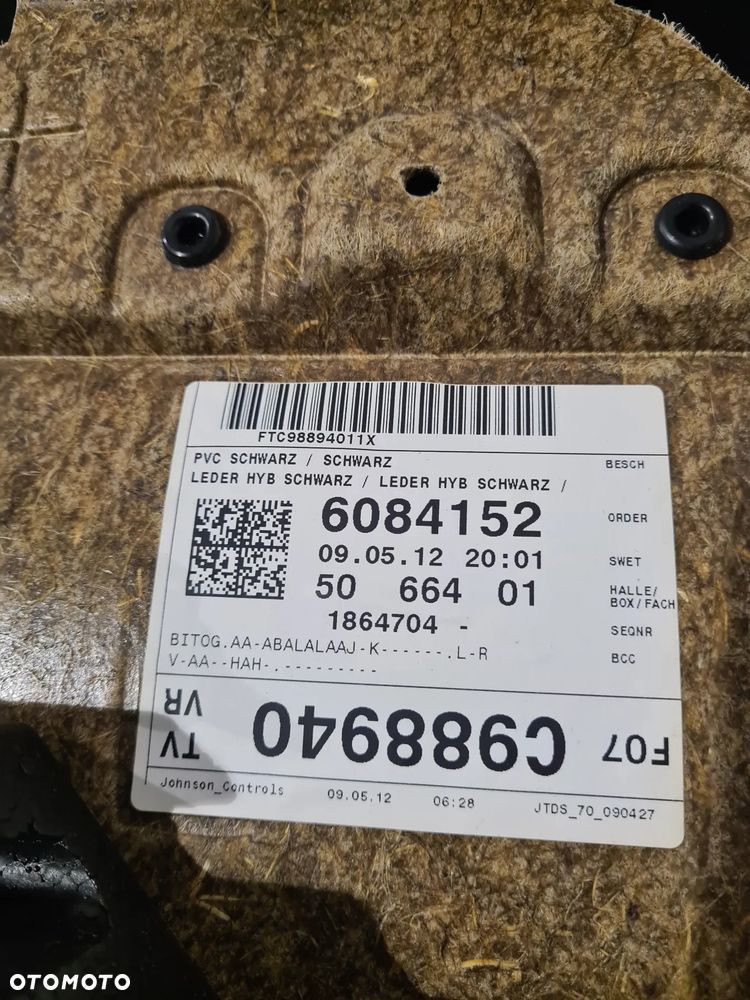 KOMPLET 4x CZARNE BOCZKI DRZWI LEWE PRAWE PRZÓD PRZEDNI EU BMW F07 GT LIFT 13-17 - 4