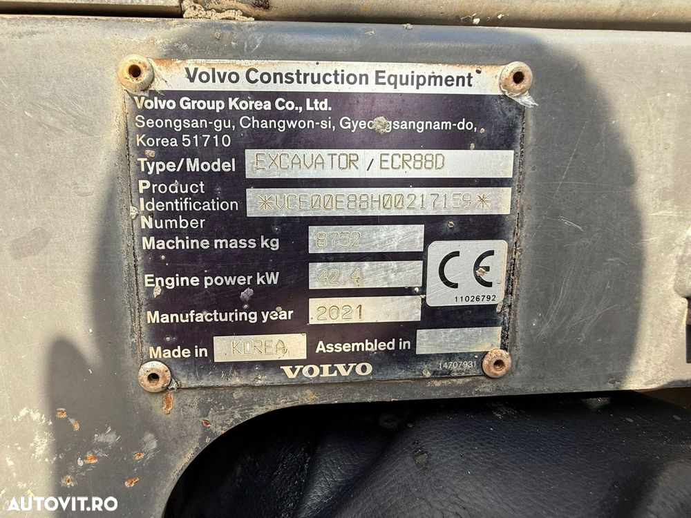 Volvo ECR88D Excavator - 6