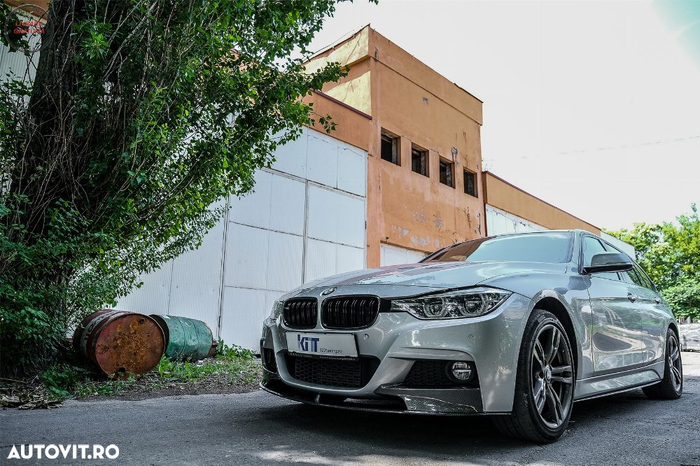 Prelungire Bara Fata cu Difuzor Bara Spate BMW Seria 3 F30 F31 (2011-up) M Perform- livrare gratuita - 11