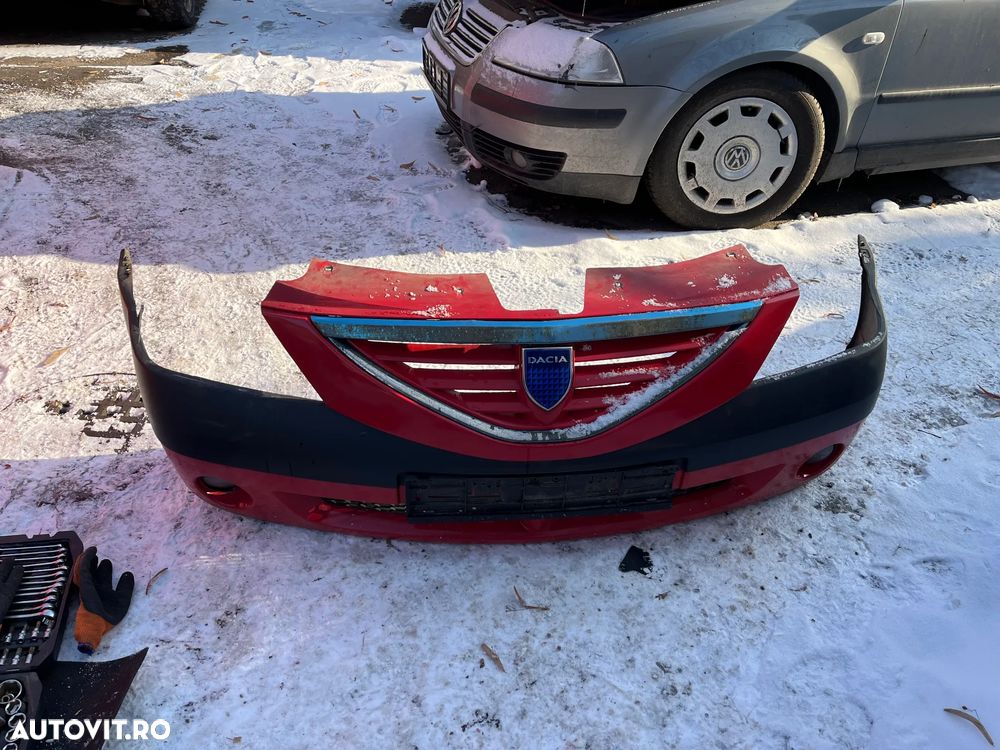 Bara fata completa Dacia Logan 1 rosu passion 2004-2009 - 10