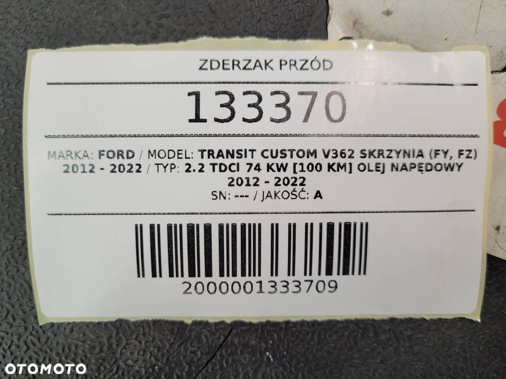 ZDERZAK PRZÓD PRZEDNI PDC FORD TRANSIT CUSTOM I 7VTA - 13
