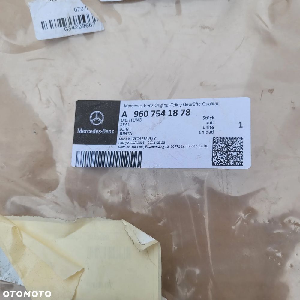 USZCZELKA MERCEDES ACTROS MP4 MP5 ORYGINAŁ NOWA A9607541878 CHWALIM116 - 2