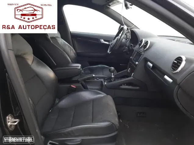 Audi A3 8P1 8P2 8P3 S Line para peças 2.0 TDI Parachoques S-Line Frente Completa Rádio Jantes Faróis SLine Portas Vidro Motor Tampa Mala Farolim Farolins Xenon - 5