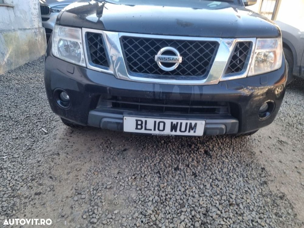 Bara fata Nissan Navara D40 Facelift 2006 - 2010 NEGRU GNO BLACK (1187) model cu ... - 1