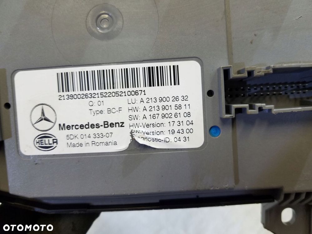 moduł sterownik mercedes-benz a2139002632 - 3