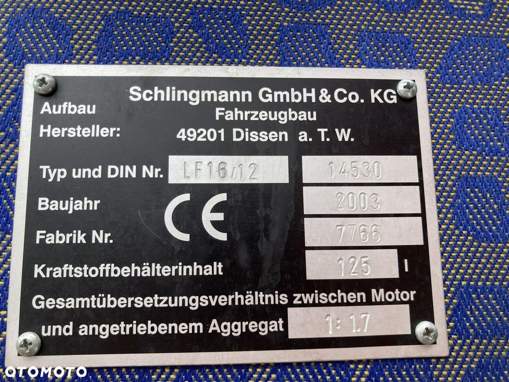 MAN MAN 15,250 Straż pożarna gaśnicza 9-osobowa 4X4 Wóz strażacki 2003 - 34