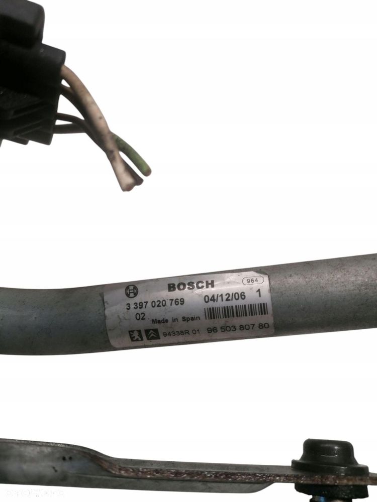 mechanizm wycieraczek przednich peugeot 207 9650380780 - 3