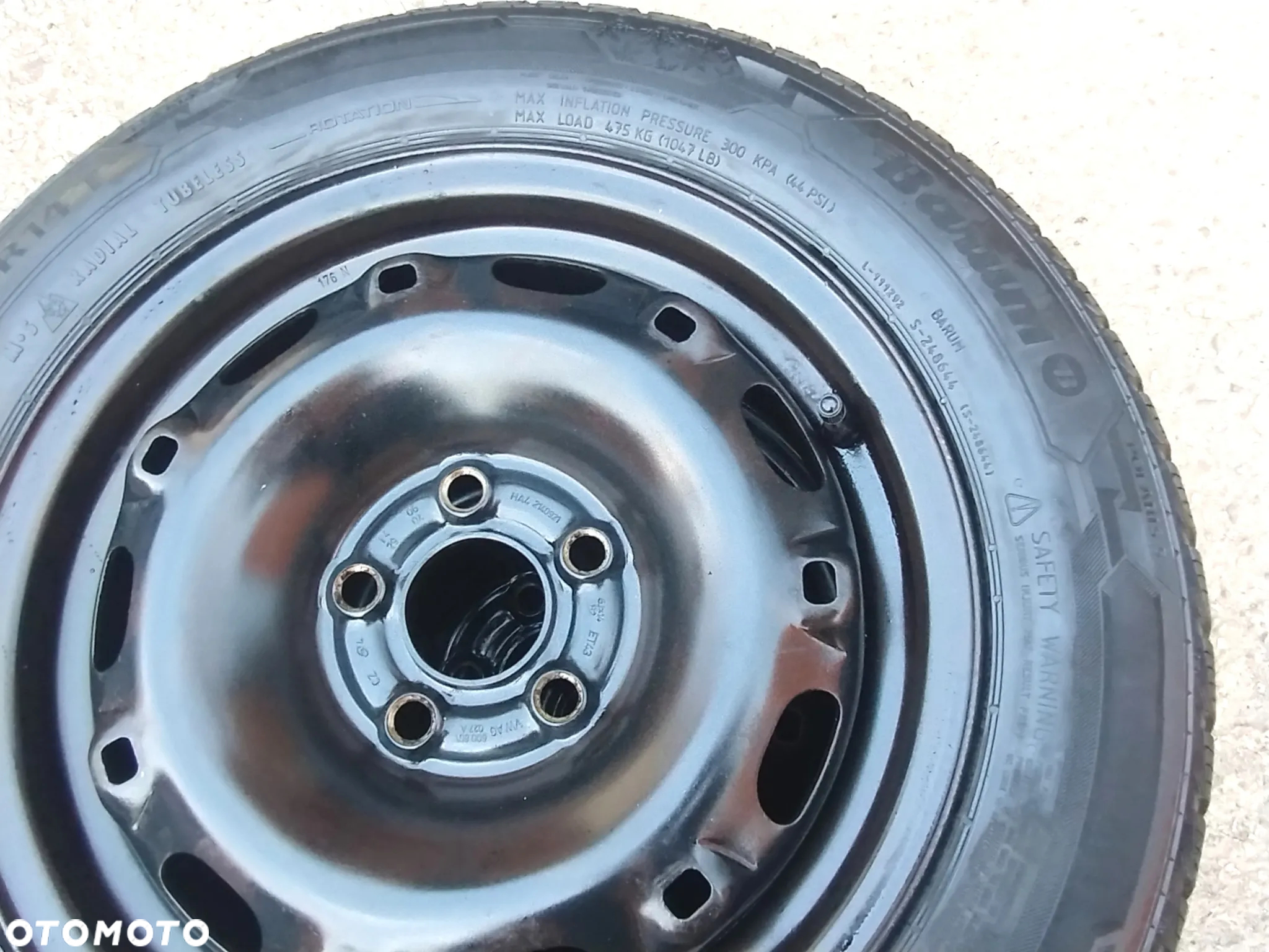 5x100 Felgi Stalowe Stal 14 Koła Zimowe Zima SKODA FABIA PRAKTIK ROOMSTER RAPID SEAT IBIZA CORDOBA TOLEDO IV 4 VW FOX POLO Legnica ALU-RAD 185/60 6,5mm - 3