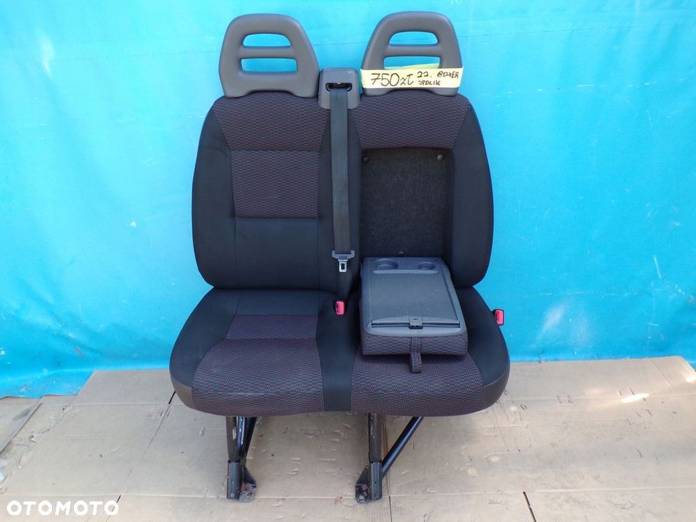DUCATO BOXER JUMPER 2014- fotel PODWÓJNY KANAPA pasażera prawy ze STOLIKIEM - 1