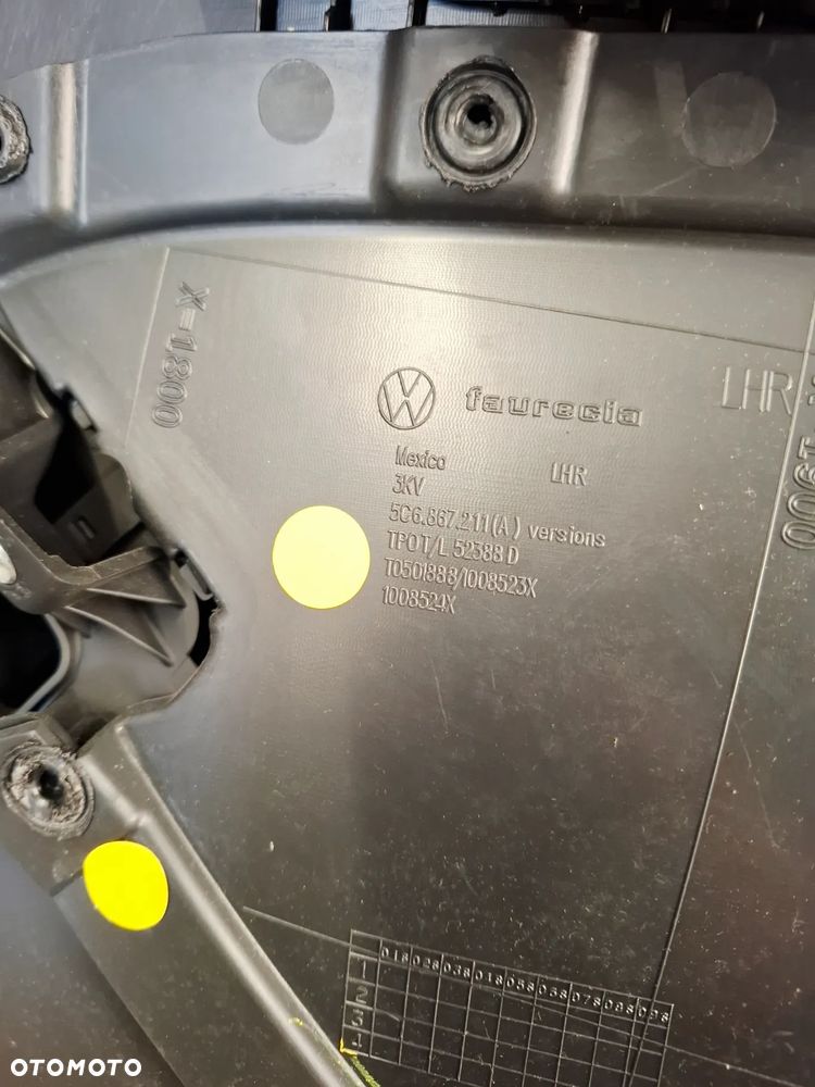 Boczek Tapicerka Drzwi Prawy Przód Lewy/Prawy Tył VW Jetta 2015r 5C - 10