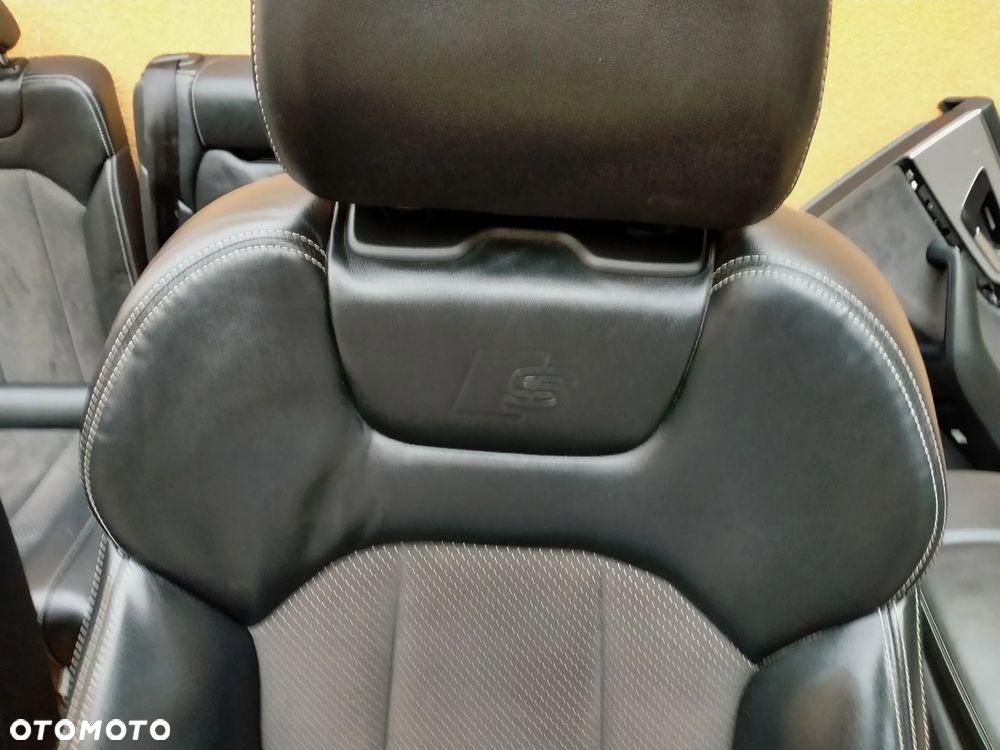 AUDI Q7 4M S-LINE / FOTEL FOTELE KANAPA BOCZKI TAPICERKA 5 OSOBOWA ISOFIX - 3