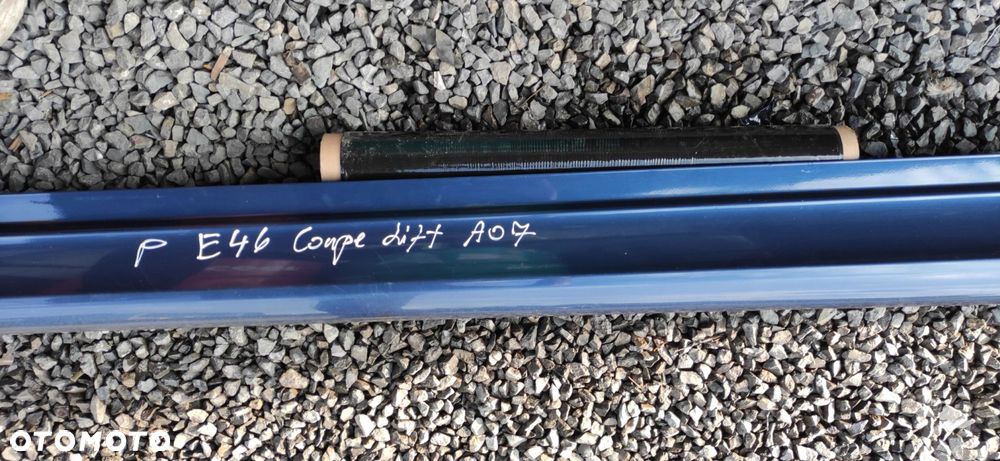 LISTWA PROGOWA LEWA PRAWA KOMPLET BMW E46 COUPE A07 MYSTICBLAU LIFT - 3