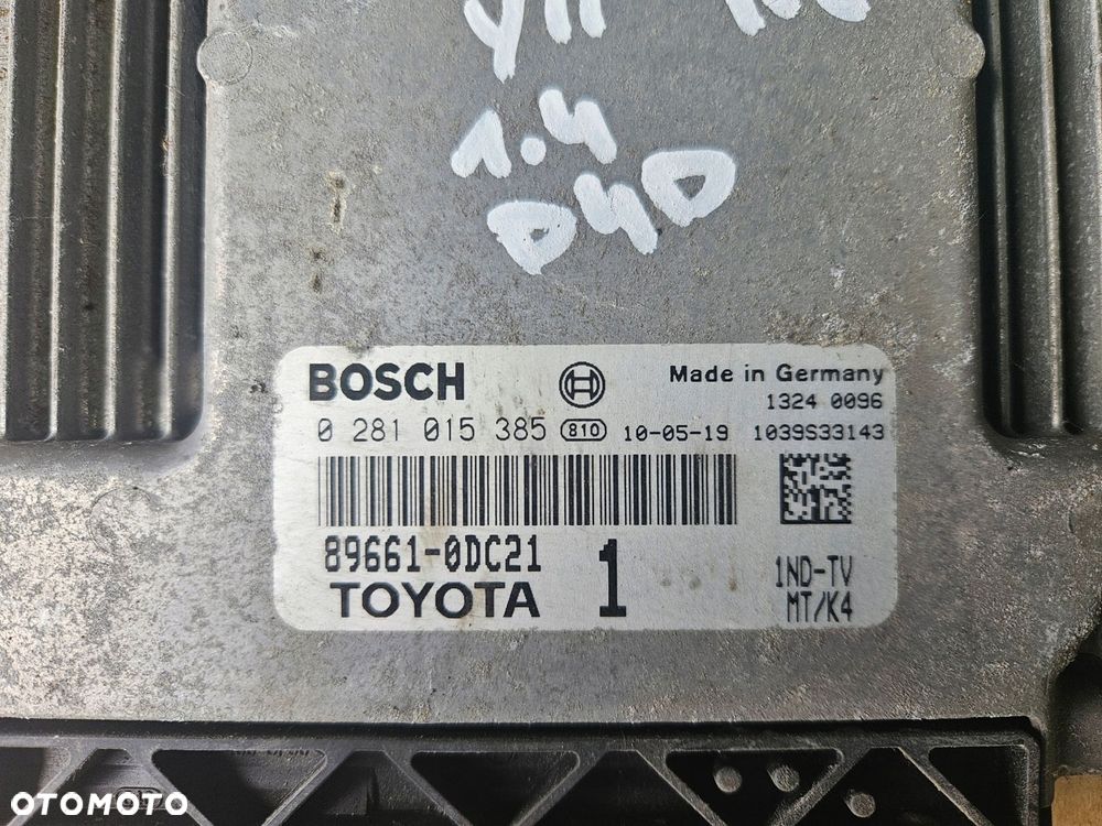 toyota yaris ii 09-11 1.4 d4d komputer kluczyk zestaw - 4