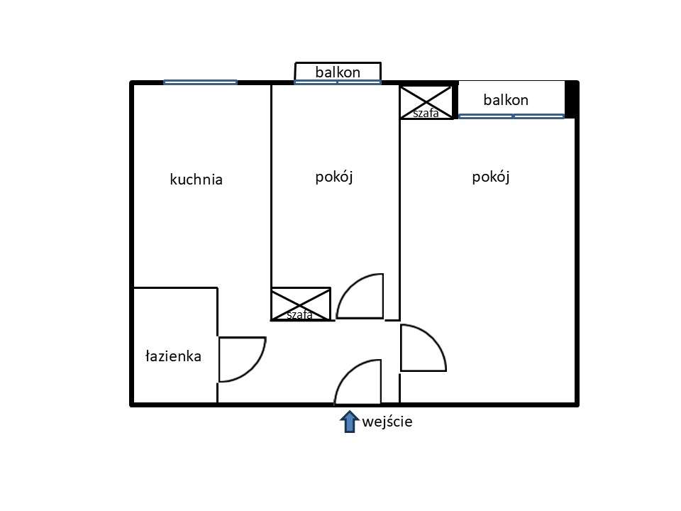 38 m² – Stare Bielany – Kasprowicza 42/44 – 2 pokoje – Bezpośrednio 0%