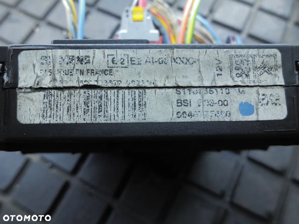 SKRZYNKA MODUŁ BSI E03-00 PEUGEOT 206 9646777480 - 2